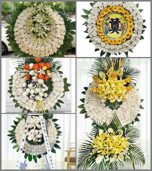山东青岛胶州市洋河镇河西范村花圈速递